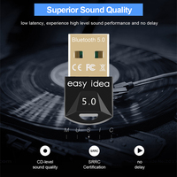 Adapter Bluetooth 5.0 Mini USB wtyczka Bluetooth komputer USB odbiornik Bluetooth Audio muzyka Bluetooth 5.0 nadajnik na PC 3